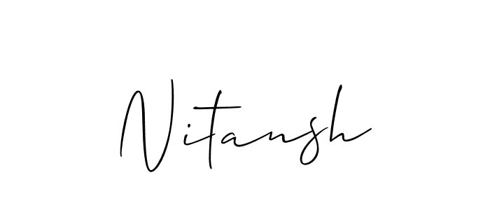 Nitansh stylish signature style. Best Handwritten Sign (Allison_Script) for my name. Handwritten Signature Collection Ideas for my name Nitansh. Nitansh signature style 2 images and pictures png