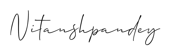 A sleek calligraphic signature for name Nitanshpandey utilizing Allison_Script styling. Great for adding personal signatures to photos and art. Nitanshpandey signature style 2 images and pictures png
