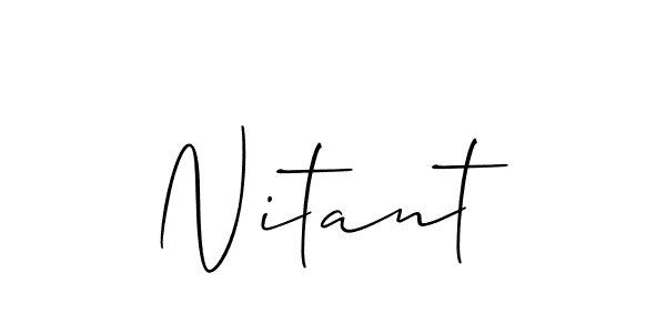 You should practise on your own different ways (Allison_Script) to write your name (Nitant) in signature. don't let someone else do it for you. Nitant signature style 2 images and pictures png