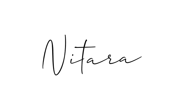 Nitara stylish signature style. Best Handwritten Sign (Allison_Script) for my name. Handwritten Signature Collection Ideas for my name Nitara. Nitara signature style 2 images and pictures png