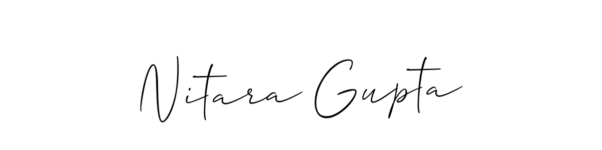 Also we have Nitara Gupta name is the best signature style. Create professional handwritten signature collection using Allison_Script autograph style. Nitara Gupta signature style 2 images and pictures png