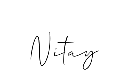 You should practise on your own different ways (Allison_Script) to write your name (Nitay) in signature. don't let someone else do it for you. Nitay signature style 2 images and pictures png