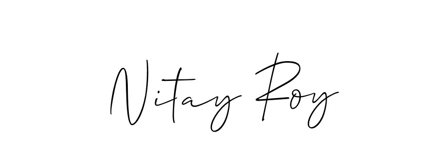 Make a short Nitay Roy signature style. Manage your documents anywhere anytime using Allison_Script. Create and add eSignatures, submit forms, share and send files easily. Nitay Roy signature style 2 images and pictures png