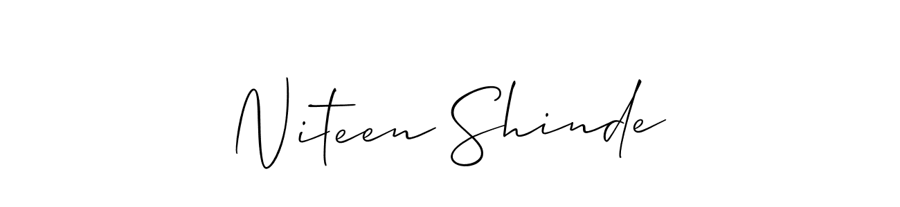 You should practise on your own different ways (Allison_Script) to write your name (Niteen Shinde) in signature. don't let someone else do it for you. Niteen Shinde signature style 2 images and pictures png