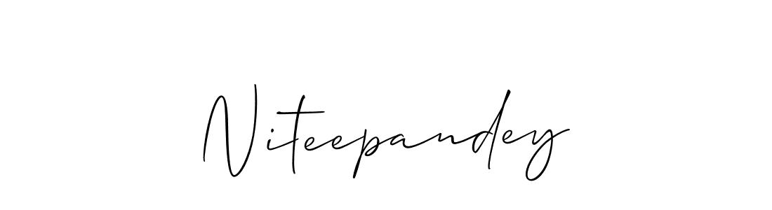 Make a beautiful signature design for name Niteepandey. Use this online signature maker to create a handwritten signature for free. Niteepandey signature style 2 images and pictures png