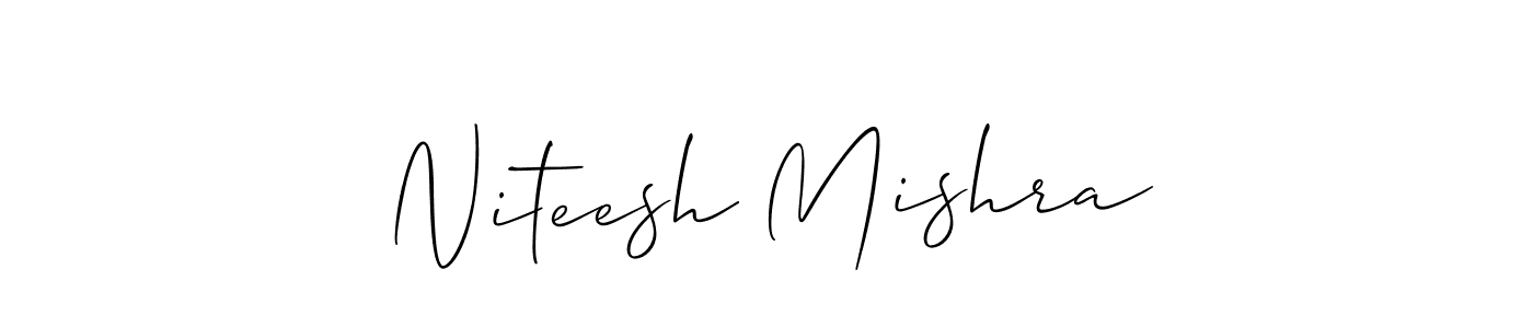 Make a short Niteesh Mishra signature style. Manage your documents anywhere anytime using Allison_Script. Create and add eSignatures, submit forms, share and send files easily. Niteesh Mishra signature style 2 images and pictures png