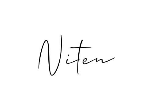 How to make Niten name signature. Use Allison_Script style for creating short signs online. This is the latest handwritten sign. Niten signature style 2 images and pictures png