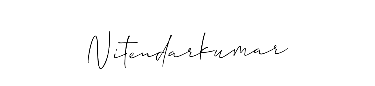 Also You can easily find your signature by using the search form. We will create Nitendarkumar name handwritten signature images for you free of cost using Allison_Script sign style. Nitendarkumar signature style 2 images and pictures png