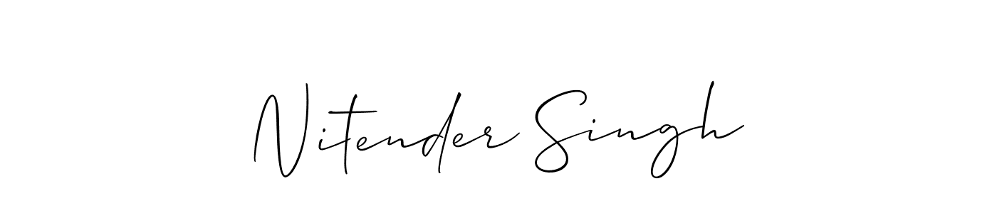 You should practise on your own different ways (Allison_Script) to write your name (Nitender Singh) in signature. don't let someone else do it for you. Nitender Singh signature style 2 images and pictures png