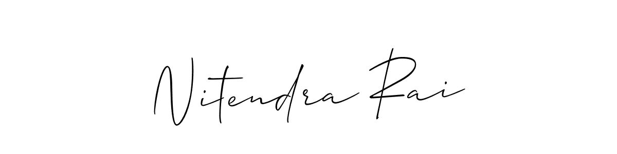 How to make Nitendra Rai signature? Allison_Script is a professional autograph style. Create handwritten signature for Nitendra Rai name. Nitendra Rai signature style 2 images and pictures png