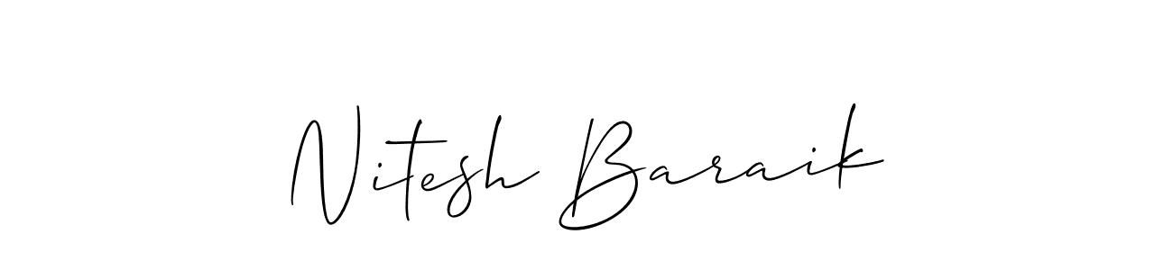 See photos of Nitesh Baraik official signature by Spectra . Check more albums & portfolios. Read reviews & check more about Allison_Script font. Nitesh Baraik signature style 2 images and pictures png