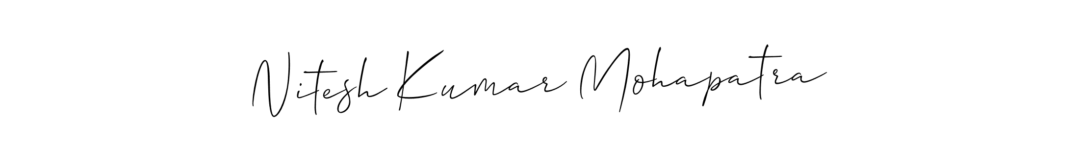 Similarly Allison_Script is the best handwritten signature design. Signature creator online .You can use it as an online autograph creator for name Nitesh Kumar Mohapatra. Nitesh Kumar Mohapatra signature style 2 images and pictures png