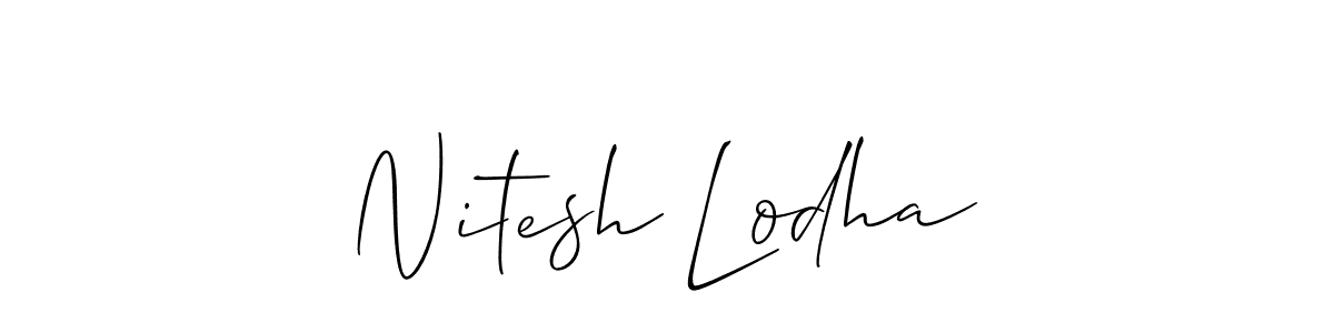 Make a beautiful signature design for name Nitesh Lodha. Use this online signature maker to create a handwritten signature for free. Nitesh Lodha signature style 2 images and pictures png