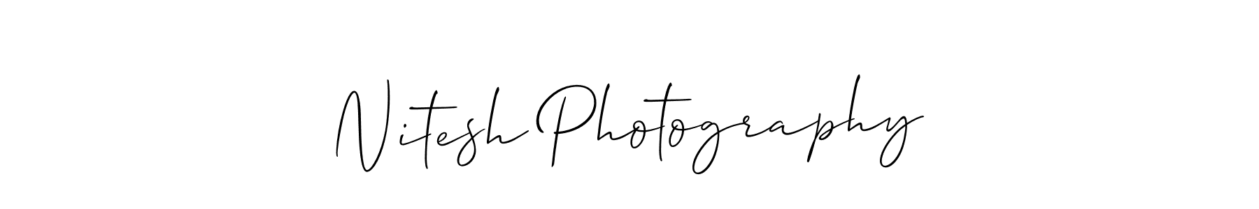 Also You can easily find your signature by using the search form. We will create Nitesh Photography name handwritten signature images for you free of cost using Allison_Script sign style. Nitesh Photography signature style 2 images and pictures png