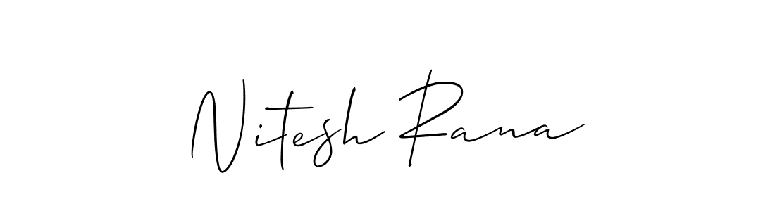 if you are searching for the best signature style for your name Nitesh Rana. so please give up your signature search. here we have designed multiple signature styles  using Allison_Script. Nitesh Rana signature style 2 images and pictures png