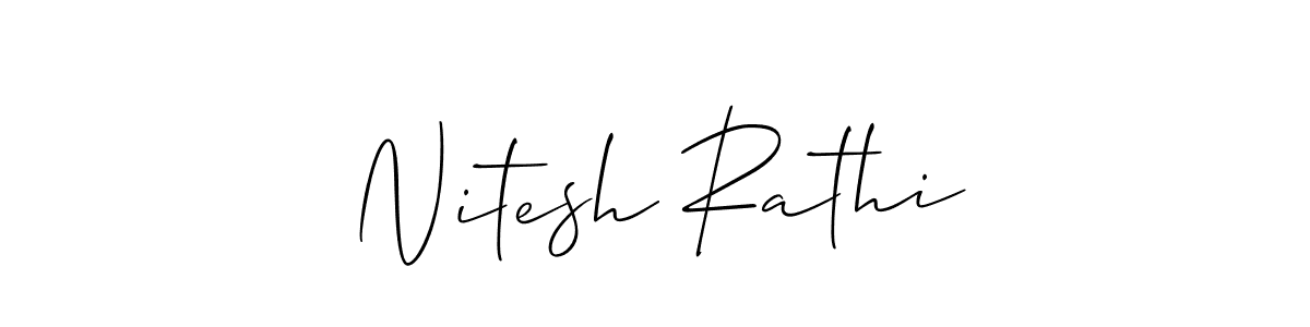 Make a beautiful signature design for name Nitesh Rathi. Use this online signature maker to create a handwritten signature for free. Nitesh Rathi signature style 2 images and pictures png