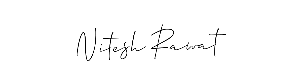 Best and Professional Signature Style for Nitesh Rawat. Allison_Script Best Signature Style Collection. Nitesh Rawat signature style 2 images and pictures png