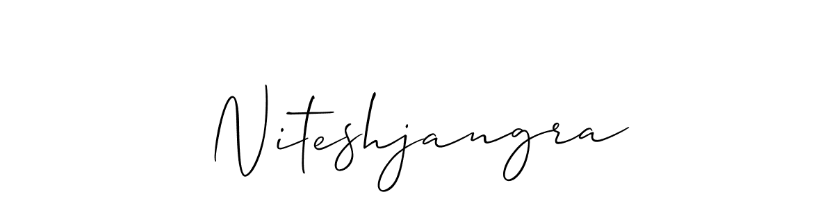 Best and Professional Signature Style for Niteshjangra. Allison_Script Best Signature Style Collection. Niteshjangra signature style 2 images and pictures png