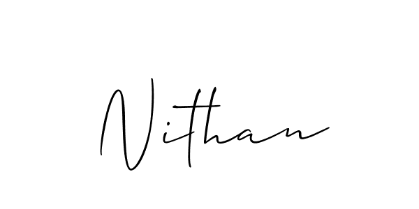 How to make Nithan name signature. Use Allison_Script style for creating short signs online. This is the latest handwritten sign. Nithan signature style 2 images and pictures png