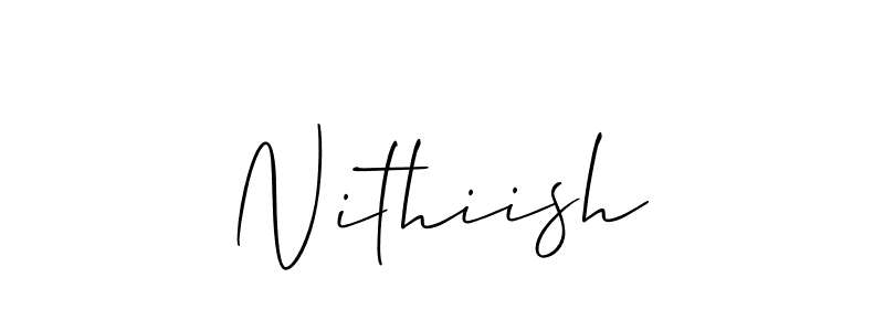 How to Draw Nithiish signature style? Allison_Script is a latest design signature styles for name Nithiish. Nithiish signature style 2 images and pictures png