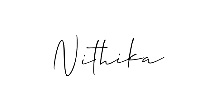 You can use this online signature creator to create a handwritten signature for the name Nithika. This is the best online autograph maker. Nithika signature style 2 images and pictures png
