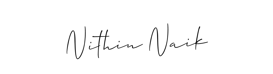 Similarly Allison_Script is the best handwritten signature design. Signature creator online .You can use it as an online autograph creator for name Nithin Naik. Nithin Naik signature style 2 images and pictures png