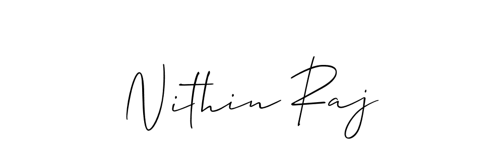 Also You can easily find your signature by using the search form. We will create Nithin Raj name handwritten signature images for you free of cost using Allison_Script sign style. Nithin Raj signature style 2 images and pictures png