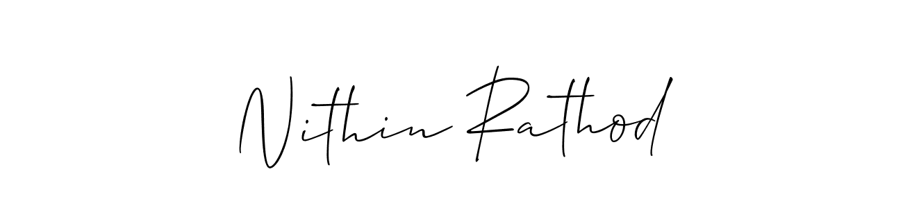 Best and Professional Signature Style for Nithin Rathod. Allison_Script Best Signature Style Collection. Nithin Rathod signature style 2 images and pictures png