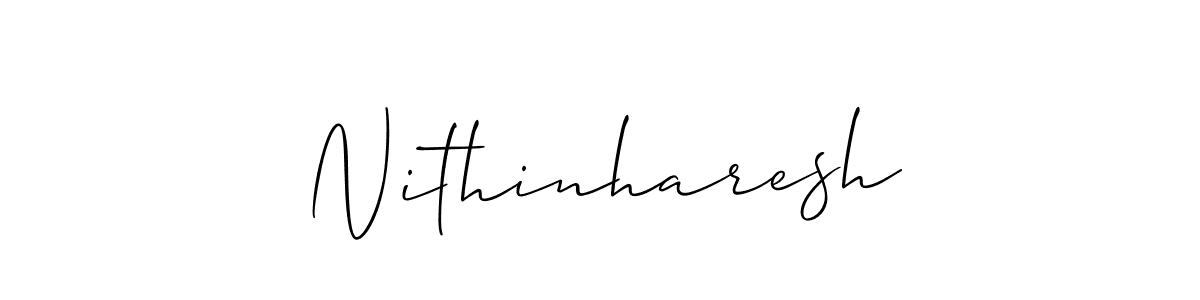How to Draw Nithinharesh signature style? Allison_Script is a latest design signature styles for name Nithinharesh. Nithinharesh signature style 2 images and pictures png