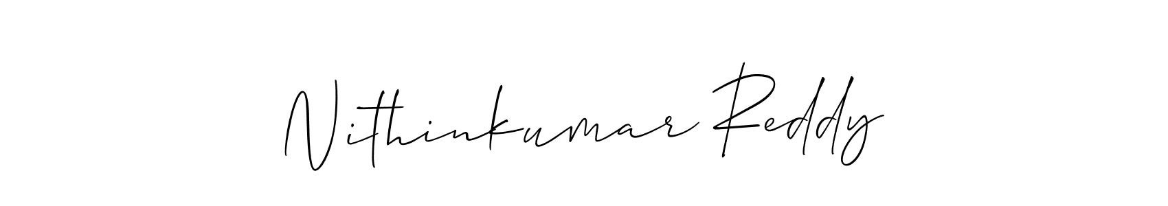 Make a beautiful signature design for name Nithinkumar Reddy. Use this online signature maker to create a handwritten signature for free. Nithinkumar Reddy signature style 2 images and pictures png
