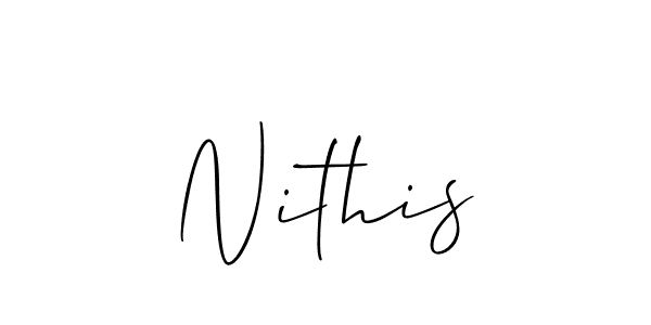 Make a beautiful signature design for name Nithis. Use this online signature maker to create a handwritten signature for free. Nithis signature style 2 images and pictures png