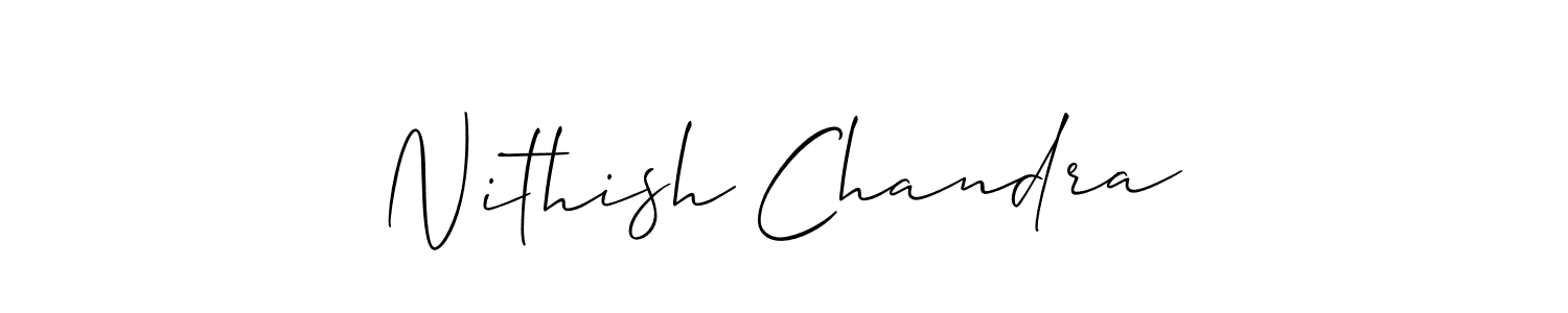 It looks lik you need a new signature style for name Nithish Chandra. Design unique handwritten (Allison_Script) signature with our free signature maker in just a few clicks. Nithish Chandra signature style 2 images and pictures png