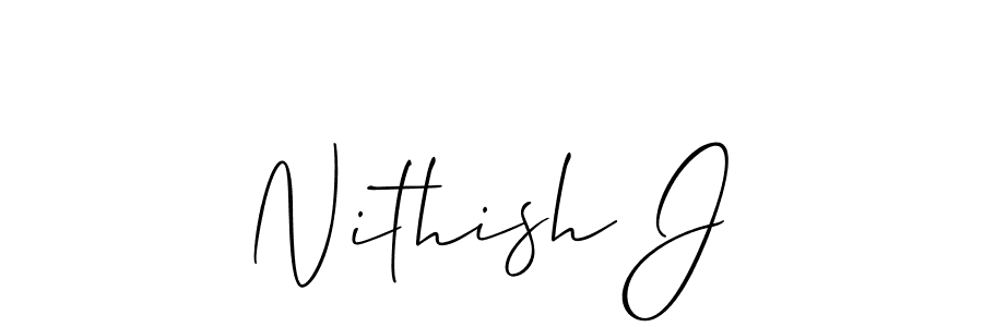 Similarly Allison_Script is the best handwritten signature design. Signature creator online .You can use it as an online autograph creator for name Nithish J. Nithish J signature style 2 images and pictures png