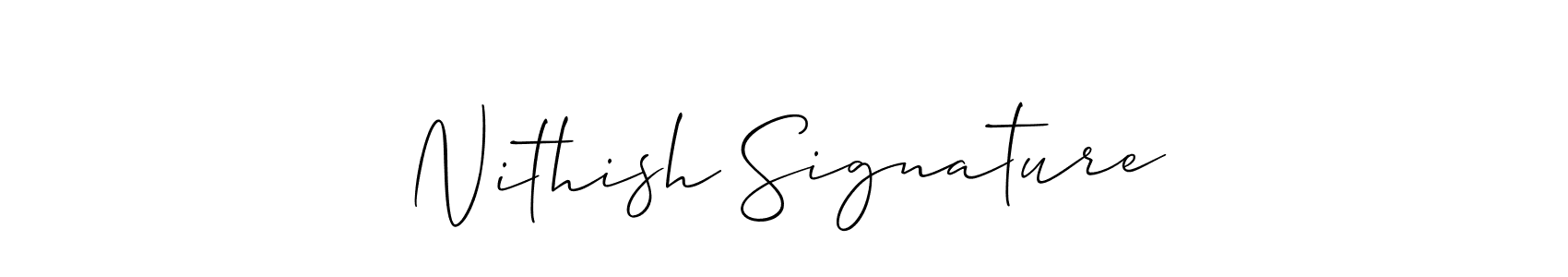 Similarly Allison_Script is the best handwritten signature design. Signature creator online .You can use it as an online autograph creator for name Nithish Signature. Nithish Signature signature style 2 images and pictures png