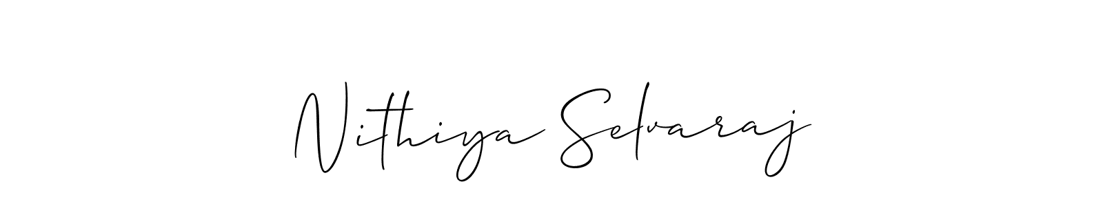 Here are the top 10 professional signature styles for the name Nithiya Selvaraj. These are the best autograph styles you can use for your name. Nithiya Selvaraj signature style 2 images and pictures png