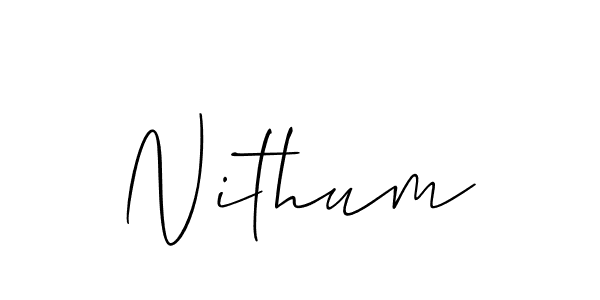 Also You can easily find your signature by using the search form. We will create Nithum name handwritten signature images for you free of cost using Allison_Script sign style. Nithum signature style 2 images and pictures png