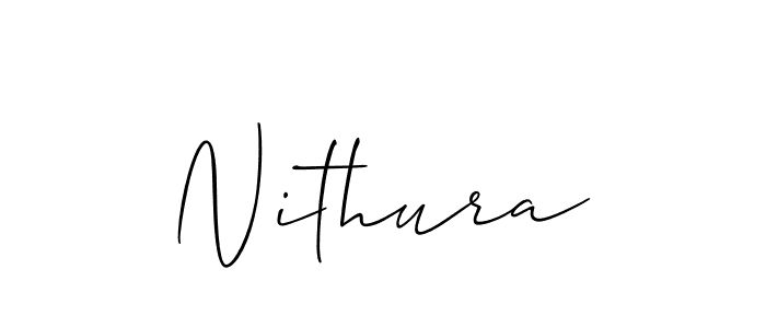 Also You can easily find your signature by using the search form. We will create Nithura name handwritten signature images for you free of cost using Allison_Script sign style. Nithura signature style 2 images and pictures png
