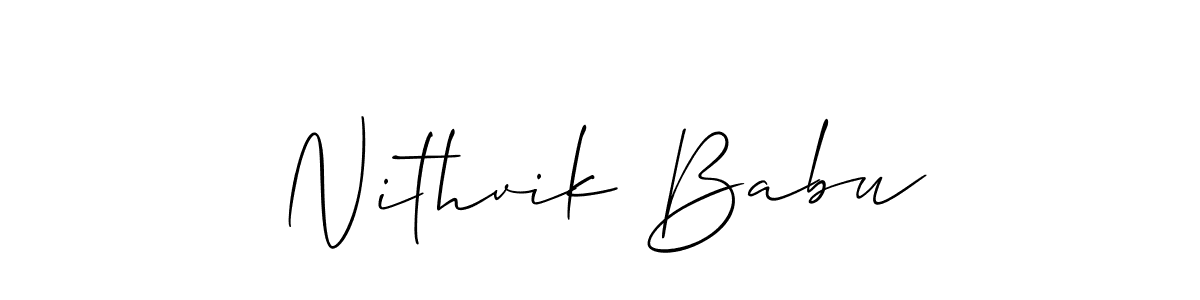 Once you've used our free online signature maker to create your best signature Allison_Script style, it's time to enjoy all of the benefits that Nithvik Babu name signing documents. Nithvik Babu signature style 2 images and pictures png