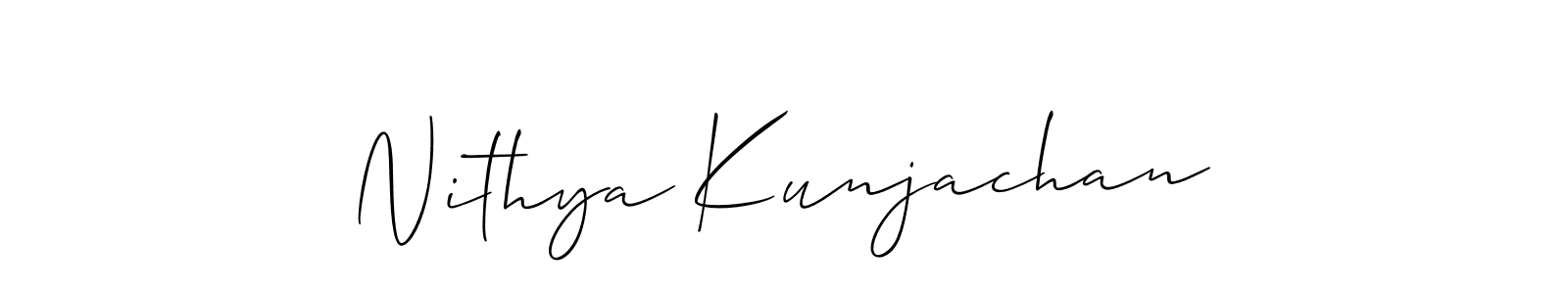 You can use this online signature creator to create a handwritten signature for the name Nithya Kunjachan. This is the best online autograph maker. Nithya Kunjachan signature style 2 images and pictures png