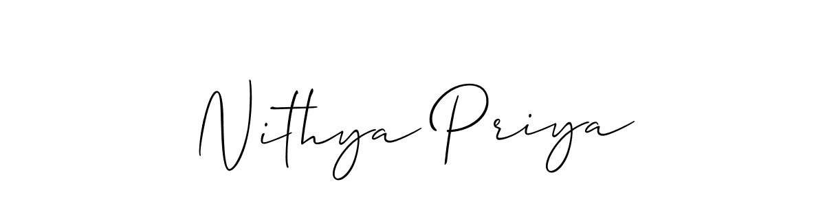 You can use this online signature creator to create a handwritten signature for the name Nithya Priya. This is the best online autograph maker. Nithya Priya signature style 2 images and pictures png