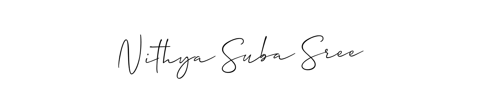 Best and Professional Signature Style for Nithya Suba Sree. Allison_Script Best Signature Style Collection. Nithya Suba Sree signature style 2 images and pictures png