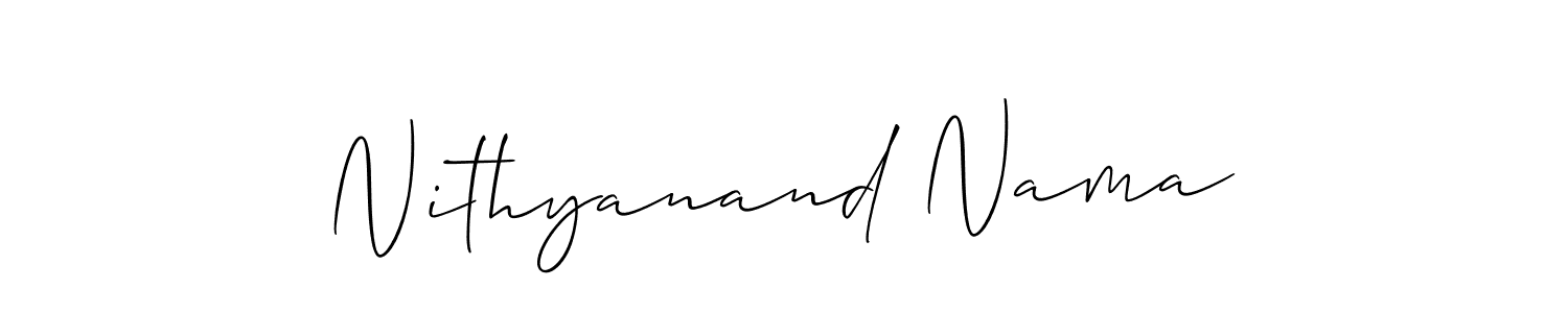 Nithyanand Nama stylish signature style. Best Handwritten Sign (Allison_Script) for my name. Handwritten Signature Collection Ideas for my name Nithyanand Nama. Nithyanand Nama signature style 2 images and pictures png