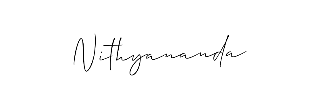if you are searching for the best signature style for your name Nithyananda. so please give up your signature search. here we have designed multiple signature styles  using Allison_Script. Nithyananda signature style 2 images and pictures png