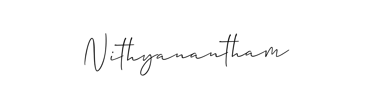 Best and Professional Signature Style for Nithyanantham. Allison_Script Best Signature Style Collection. Nithyanantham signature style 2 images and pictures png