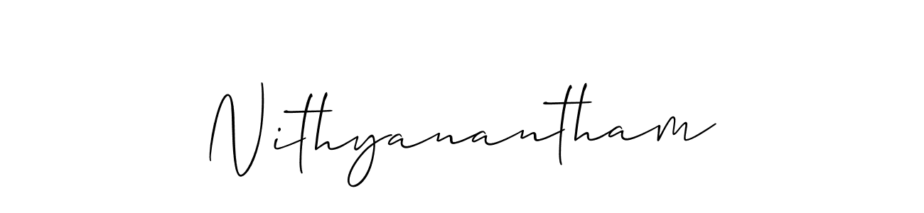 The best way (Allison_Script) to make a short signature is to pick only two or three words in your name. The name Nithyanantham include a total of six letters. For converting this name. Nithyanantham signature style 2 images and pictures png