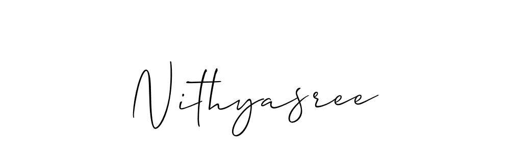 Also You can easily find your signature by using the search form. We will create Nithyasree name handwritten signature images for you free of cost using Allison_Script sign style. Nithyasree signature style 2 images and pictures png
