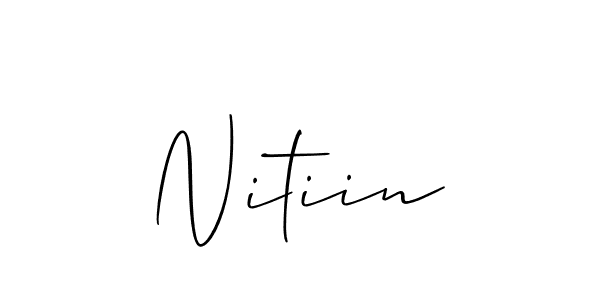 You should practise on your own different ways (Allison_Script) to write your name (Nitiin) in signature. don't let someone else do it for you. Nitiin signature style 2 images and pictures png