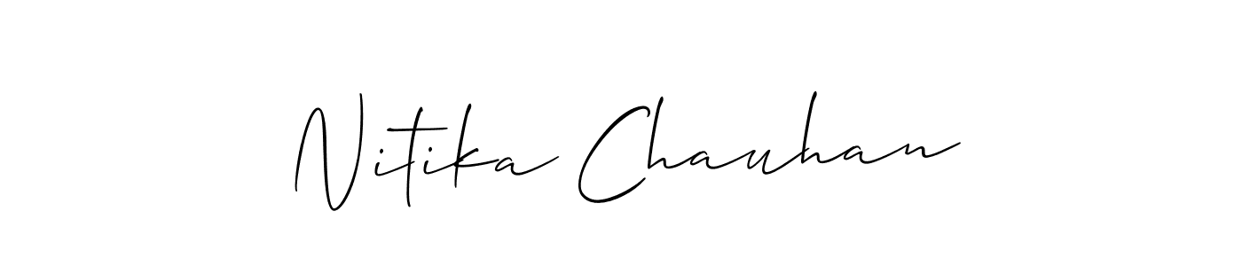 Nitika Chauhan stylish signature style. Best Handwritten Sign (Allison_Script) for my name. Handwritten Signature Collection Ideas for my name Nitika Chauhan. Nitika Chauhan signature style 2 images and pictures png