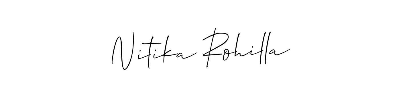 Make a beautiful signature design for name Nitika Rohilla. Use this online signature maker to create a handwritten signature for free. Nitika Rohilla signature style 2 images and pictures png