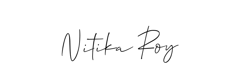 Nitika Roy stylish signature style. Best Handwritten Sign (Allison_Script) for my name. Handwritten Signature Collection Ideas for my name Nitika Roy. Nitika Roy signature style 2 images and pictures png